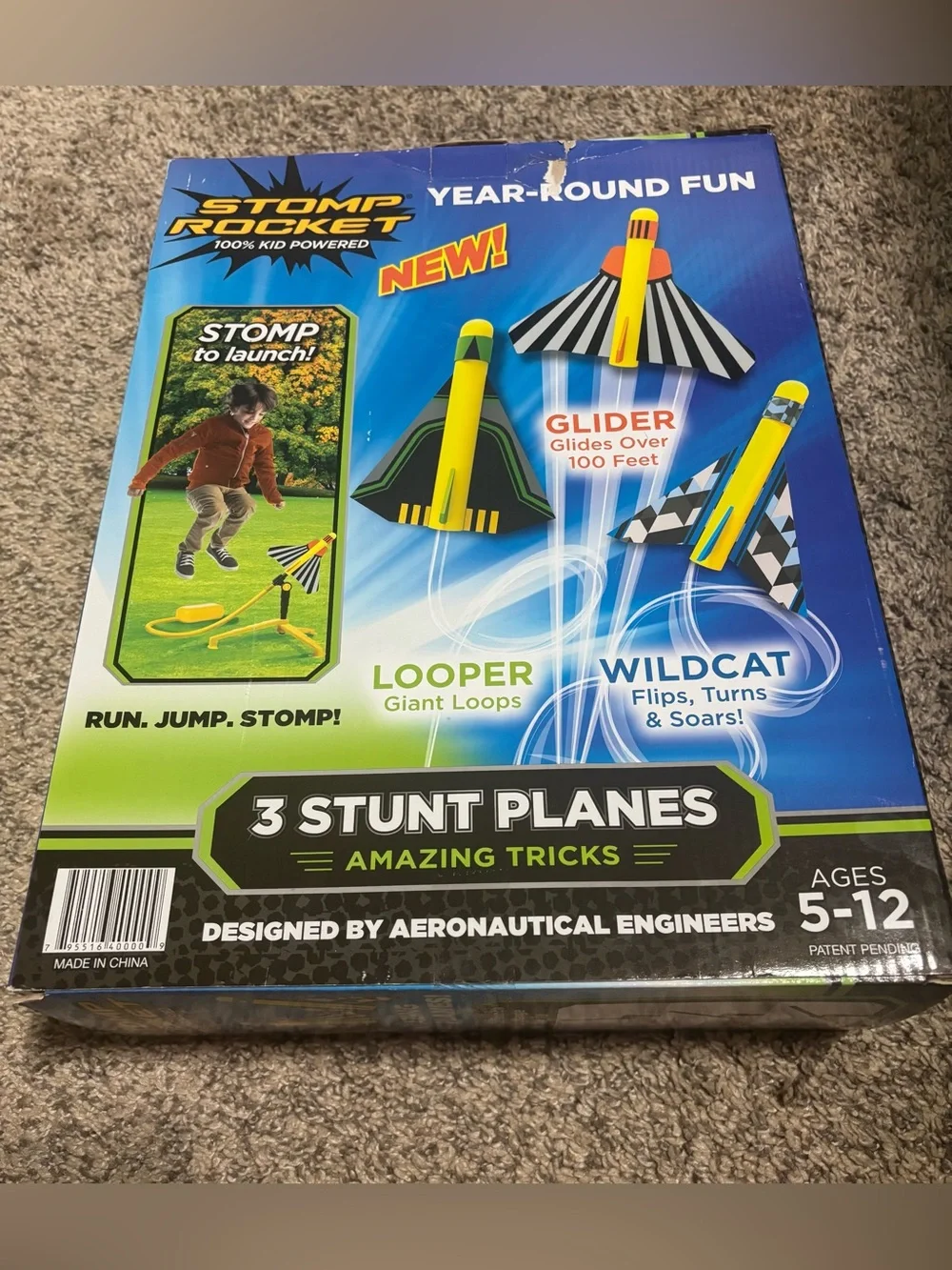Stomp Rockets - 3 Stunt Planes - NWT - 5-12 ages